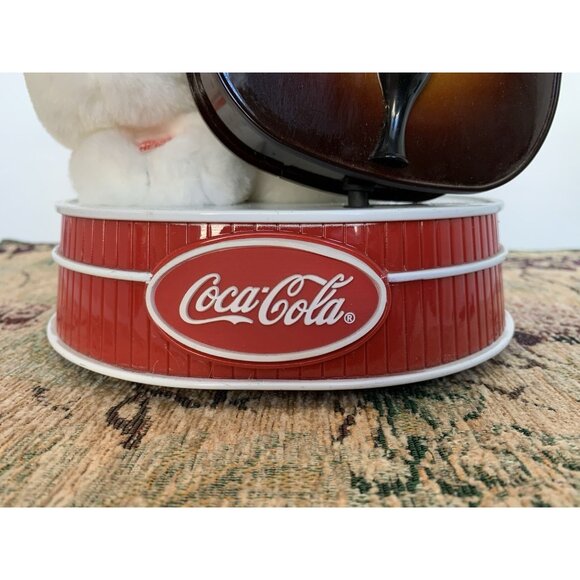 Coca-Cola Musical Polar Bear Jazz Band Bass Player Christmas Decor Music - Picture 7 of 16
